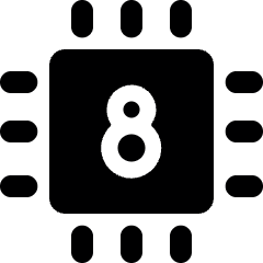 Computer Chip 8 Icon from Ultimate Bold Set
