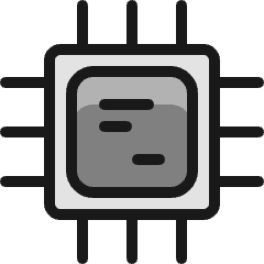 Computer Chip Icon from Ultimate Colors Set
