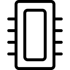 Computer Chip Core 1 Icon from Ultimate Light Set