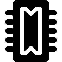 Computer Chip Core Icon from Ultimate Bold Set