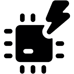 Computer Chip Flash Icon from Ultimate Bold Set
