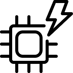Computer Chip Flash Icon from Ultimate Light Set