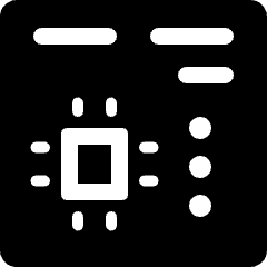 Microchip Board Icon from Ultimate Bold Set