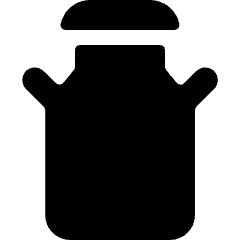 Milk Can Icon from Ultimate Bold Set