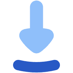 Triangle Arrow Move Down 1 Icon from Flex Flat Set