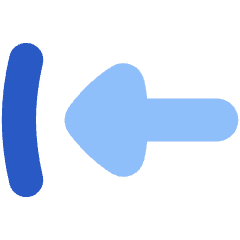 Triangle Arrow Move Left 1 Icon from Flex Flat Set