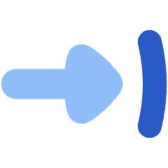Triangle Arrow Move Right 1 Icon from Flex Flat Set