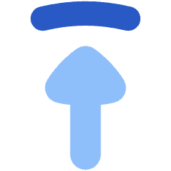 Triangle Arrow Move Up 1 Icon from Flex Flat Set