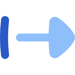 Triangle Arrow Right Start Icon from Flex Flat Set