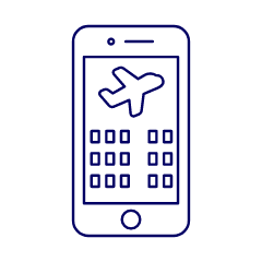 Flight Booking App 1 Illustration from UX Line Set