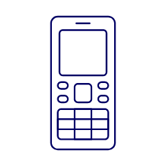 Mobile Phone 6 Illustration from UX Line Set