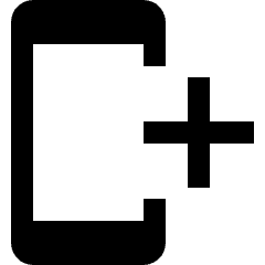 Smartphone Action Add Icon from Nova Solid Set