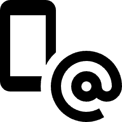 Smartphone Action Address Icon from Nova Solid Set