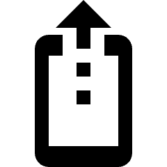 Smartphone Action Airdrop Send Icon from Nova Solid Set