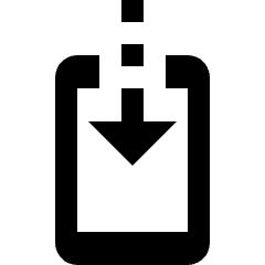 Smartphone Action Airdrop Icon from Nova Solid Set
