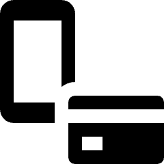 Smartphone Action Credit Card Payment Icon from Nova Solid Set