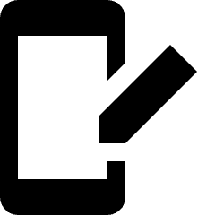 Smartphone Action Edit Icon from Nova Solid Set