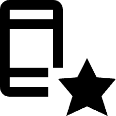 Smartphone Action Favorite Star Icon from Nova Line Set