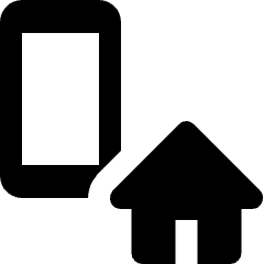 Smartphone Action Home Icon from Nova Solid Set