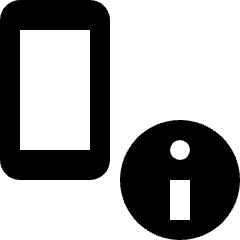 Smartphone Action Information Icon from Nova Solid Set