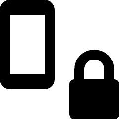 Smartphone Action Lock Icon from Nova Solid Set