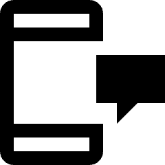 Smartphone Action Message Icon from Nova Line Set