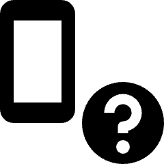 Smartphone Action Question Icon from Nova Solid Set