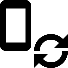 Smartphone Action Refresh Sync Icon from Nova Solid Set