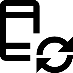 Smartphone Action Refresh Sync Icon from Nova Line Set