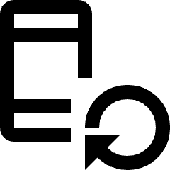 Smartphone Action Return Icon from Nova Line Set