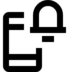 Smartphone Action Ring Notification Icon from Nova Line Set