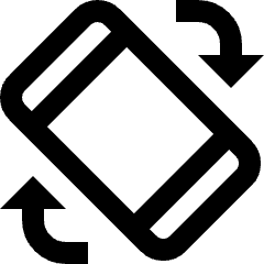 Smartphone Action Rotate Icon from Nova Line Set