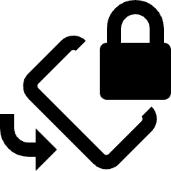 Smartphone Action Rotate Lock Icon from Nova Line Set