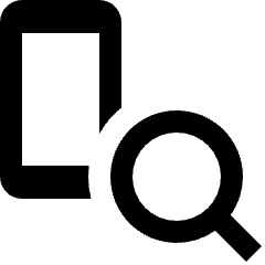 Smartphone Action Search 1 Icon from Nova Solid Set