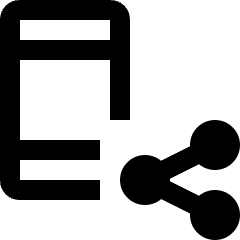 Smartphone Action Share Icon from Nova Line Set