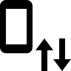 Smartphone Action Transfer File Icon from Nova Solid Set