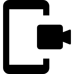 Smartphone Action Video Icon from Nova Solid Set