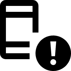 Smartphone Action Warning Icon from Nova Line Set