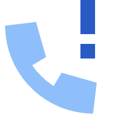 Call Alert Icon from Sharp Flat Set