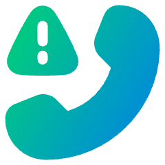 Call Alert Icon from Plump Gradient Set