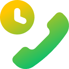 Call Time Duration Icon from Core Gradient Set