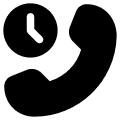 Call Time Duration Icon from Plump Solid Set