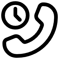 Call Time Duration Icon from Plump Line Set