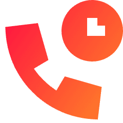 Call Time Duration Icon from Sharp Gradient Set