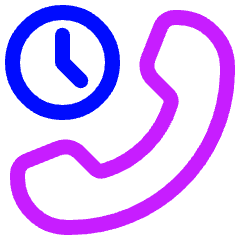 Call Time Duration Icon from Plump Neon Set