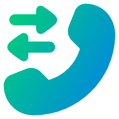 Forwarding Call Icon from Plump Gradient Set