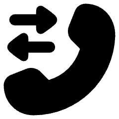 Forwarding Call Icon from Plump Solid Set