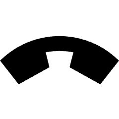 Hang Up 1 Icon from Sharp Solid Set