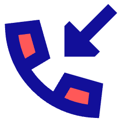 Incoming Call Icon from Sharp Pop Set