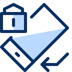 Mobile Phone Auto Rotate Lock Icon from Cyber Duotone Set